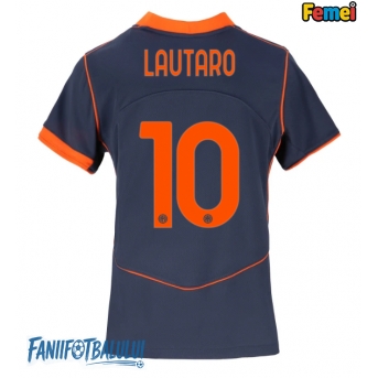 Inter Milan Lautaro Martinez #10 Tricou Fotbal Replică 2025-26 Femei Treilea